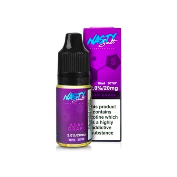 ASAP GRAPE NICOTINE SALT E-LIQUID BY NASTY SALT