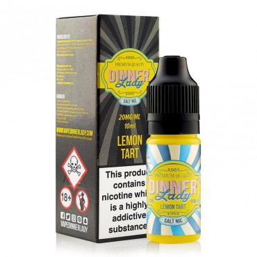 LEMON TART NICOTINE SALT E-LIQUID BY DINNER LADY SALTS