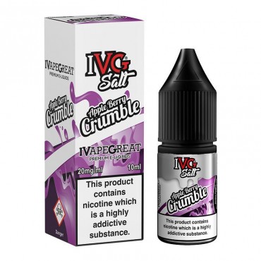 APPLE BERRY CRUMBLE NICOTINE SALT E-LIQUID BY I VG SALT