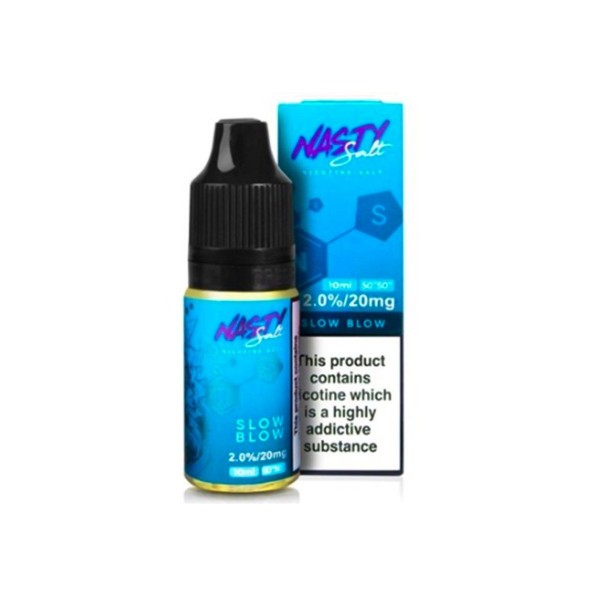 SLOW BLOW NICOTINE SALT E-LIQUID BY NASTY SALT